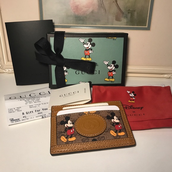 Gucci Accessories - BRAND NEW Gucci Disney Mickey Cardholder Case